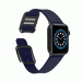 JC Design Modern Buckle Band - силиконова каишка с магнитна закопчалка за Apple Watch 38мм, 40мм, 41мм (тъмносин) 5
