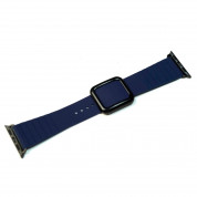 JC Design Modern Buckle Band - силиконова каишка с магнитна закопчалка за Apple Watch 38мм, 40мм, 41мм (тъмносин) 7