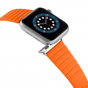 JC Design Modern Buckle Band - силиконова каишка с магнитна закопчалка за Apple Watch 38мм, 40мм, 41мм (оранжев) 5