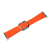 JC Design Modern Buckle Band - силиконова каишка с магнитна закопчалка за Apple Watch 38мм, 40мм, 41мм (оранжев) 6