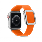 JC Design Modern Buckle Band - силиконова каишка с магнитна закопчалка за Apple Watch 38мм, 40мм, 41мм (оранжев) 1