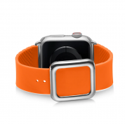 JC Design Modern Buckle Band - силиконова каишка с магнитна закопчалка за Apple Watch 38мм, 40мм, 41мм (оранжев) 2