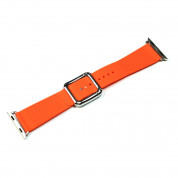 JC Design Modern Buckle Band - силиконова каишка с магнитна закопчалка за Apple Watch 38мм, 40мм, 41мм (оранжев) 7