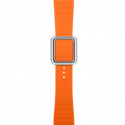 JC Design Modern Buckle Band - силиконова каишка с магнитна закопчалка за Apple Watch 42мм, 44мм, 45мм, Ultra 49мм (оранжев) 3
