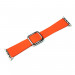 JC Design Modern Buckle Band - силиконова каишка с магнитна закопчалка за Apple Watch 42мм, 44мм, 45мм, Ultra 49мм (оранжев) 7