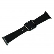 JC Design Modern Buckle Band - силиконова каишка с магнитна закопчалка за Apple Watch 38мм, 40мм, 41мм (черен) 6