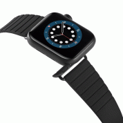 JC Design Modern Buckle Band - силиконова каишка с магнитна закопчалка за Apple Watch 38мм, 40мм, 41мм (черен) 5
