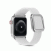 JC Design Modern Buckle Band - силиконова каишка с магнитна закопчалка за Apple Watch 38мм, 40мм, 41мм (бял) 2