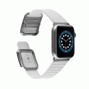 JC Design Modern Buckle Band for Apple Watch 42, 44, 45mm, Ultra 49mm (white) 4