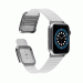 JC Design Modern Buckle Band - силиконова каишка с магнитна закопчалка за Apple Watch 42мм, 44мм, 45мм, Ultra 49мм (бял) 5