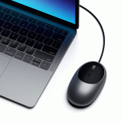 Satechi C1 USB-C Wired Mouse - USB-C оптична мишка за PC и Mac (тъмносив) 4