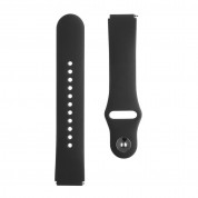 Tactical 804 Silicone Band 18mm - силиконова каишка за Samsung Galaxy Watch, Huawei Watch, Xiaomi, Garmin и други часовници с 18мм захват (черен)
