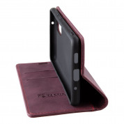 Tactical Xproof Flip Case - кожен калъф с поставка и отделение за кр. карти за Samsung Galaxy A41 (червен) 1