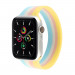 JC Design Silicone SoloLoop Band - силиконова каишка за Apple Watch 42мм, 44мм, 45мм, Ultra 49мм (розов-жълт) 1