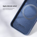 Nillkin CamShield Silky Magnetic Silicone Case - силиконов (TPU) калъф с MagSafe за iPhone 12, iPhone 12 Pro (син) 3