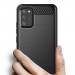 Carbon Flexible TPU Case  - тънък силиконов (TPU) калъф за Samsung Galaxy A02s (черен) 3