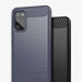 Carbon Flexible TPU Case  - тънък силиконов (TPU) калъф за Samsung Galaxy A02s (син) 5