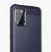 Carbon Flexible TPU Case  - тънък силиконов (TPU) калъф за Samsung Galaxy A02s (син) 3