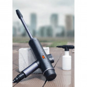 Baseus Portable Electric Car Wash Spray Nozzle Extended Set (TZCRDDSQ-01) - комплект преносима електрическа помпа за вода и аксесоари за почистване на автомобил (черен) 15