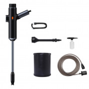 Baseus Portable Electric Car Wash Spray Nozzle Extended Set (TZCRDDSQ-01) - комплект преносима електрическа помпа за вода и аксесоари за почистване на автомобил (черен)