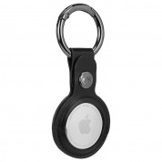 CaseMate AirTag Clip Ring - стилен ключодържател от изкуствена кожа за Apple AirTag (черен) 4