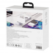 Baseus GaN 2 Pro Charger 100W (CCGAN2P-L02) - захранване за ел. мрежа за лаптопи, смартфони и таблети с 2xUSB-A и 2xUSB-C изходи с технология за бързо зареждане и USB-C кабел (бял) 12