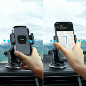 Joyroom Mechanical Car Phone Holder with Adjustable Arm - универсална разтягаща се поставка за кола за смартфони с ширина от 60 до 87 мм 3