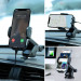 Joyroom Mechanical Car Phone Holder with Adjustable Arm - универсална разтягаща се поставка за кола за смартфони с ширина от 60 до 87 мм 3