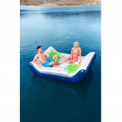 Bestway Chill Splash Lounge Hydro Force - двойно надуваемо легло за басейн или плаж (син-бял) 1