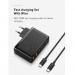 Baseus GaN 2 Pro Charger 100W (CCGAN2P-L01) - захранване за ел. мрежа за лаптопи, смартфони и таблети с 2xUSB-A и 2xUSB-C изходи с технология за бързо зареждане и USB-C кабел (черен) 3