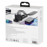 Baseus GaN 2 Pro Charger 100W (CCGAN2P-L01) - захранване за ел. мрежа за лаптопи, смартфони и таблети с 2xUSB-A и 2xUSB-C изходи с технология за бързо зареждане и USB-C кабел (черен) 13