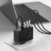 Baseus GaN 2 Pro Charger 100W (CCGAN2P-L01) - захранване за ел. мрежа за лаптопи, смартфони и таблети с 2xUSB и 2xUSB-C изходи с технология за бързо зареждане и USB-C кабел (черен) 3