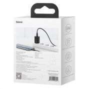 Baseus Super Si USB-C PD Wall Charger 25W (TZCCSUP-L01) - захранване за ел. мрежа с USB-C изход с технология за бързо зареждане и USB-C към USB-C кабел (черен) 14