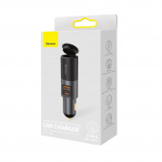 Baseus Cigarette Lighter Expansion Car Charger USB & USB-C QC 120W (CCBT-C0G) - зарядно за кола с USB-A и USB-C изходи с технология за бързо зареждане и допълнителен извод за запалка (тъмносив) 13