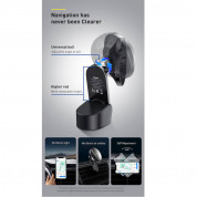 Baseus Big Energy MagSafe Car Mount Wireless Charger 15W (WXJN-01) - поставка за радиатора или таблото на кола с безжично зареждане за iPhone с Magsafe (черен) 3