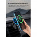 Baseus Big Energy MagSafe Car Mount Wireless Charger 15W (WXJN-01) - поставка за радиатора или таблото на кола с безжично зареждане за iPhone с Magsafe (черен) 5