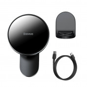 Baseus Big Energy MagSafe Car Mount Wireless Charger 15W (WXJN-01) for iPhones with Magsafe (black) 1