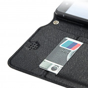 Dux Ducis Universal Case Size A - универсален кожен калъф, тип портфейл за смартфони от 4.7 до 5.0 инча (черен) 4