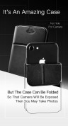 Dux Ducis Universal Case Size A - универсален кожен калъф, тип портфейл за смартфони от 4.7 до 5.0 инча (черен) 8
