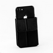 Dux Ducis Universal Case Size A - универсален кожен калъф, тип портфейл за смартфони от 4.7 до 5.0 инча (черен) 5