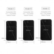 Dux Ducis Universal Case Size B - универсален кожен калъф, тип портфейл за смартфони от 5.2 до 5.5 инча (черен) 11