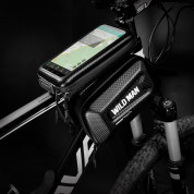 Wildman E6S Waterproof Bicycle Bag 1.2L - универсален калъф за рамката на колело (черен) 3