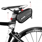 Wildman ES7 Waterproof Bicycle Bag 1.2L - универсален калъф за седалката на колело (черен) 2
