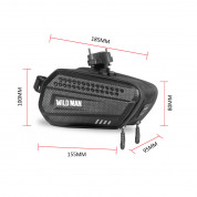 Wildman ES7 Waterproof Bicycle Bag 1.2L (black) 3