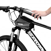 Wildman ES6 Waterproof Bicycle Bag 1.2L - универсален калъф за рамката на колело (черен) 3