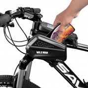 Wildman ES6 Waterproof Bicycle Bag 1.2L - универсален калъф за рамката на колело (черен) 5