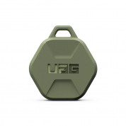 Urban Armor Gear AirTag Scout Keychain - удароустойчив силиконов ключодържател за Apple AirTag (зелен) 3