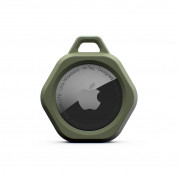 Urban Armor Gear AirTag Scout Keychain - удароустойчив силиконов ключодържател за Apple AirTag (зелен) 4