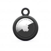Urban Armor Gear AirTag Dot Keychain - силиконов ключодържател за Apple AirTag (черен) 1