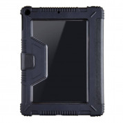Tactical Riot Shield Case - удароустойчив калъф от изкуствена кожа и поставка за iPad 9 (2021), iPad 8 (2020), iPad 7 (2019) (черен) 2